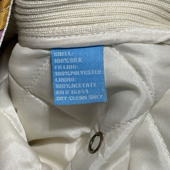 J. McLaughlin 100% Silk Floral Medallian Zippered Vest Sz M - Picture 13 of 13